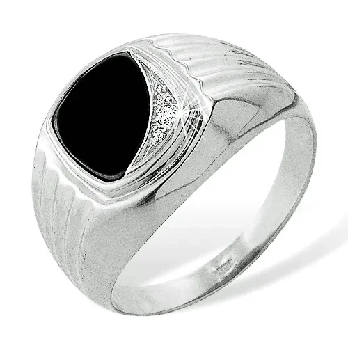 Кольцо  серебряное с фианитом