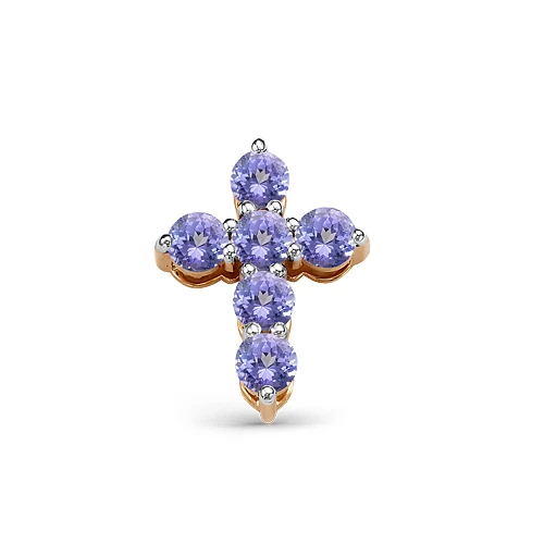 Подвеска  из красного золота с танзанитом