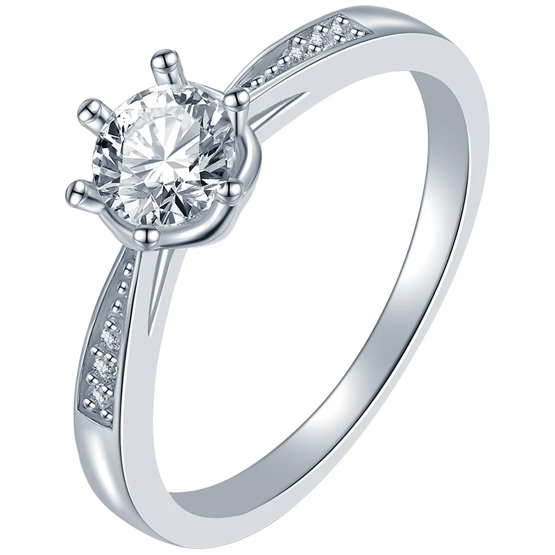 Кольцо «Сильверк» серебряное с фианитом