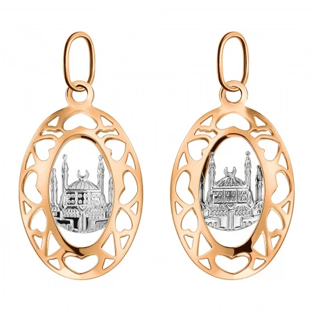 Подвеска «Голден Глоб» из красного золота