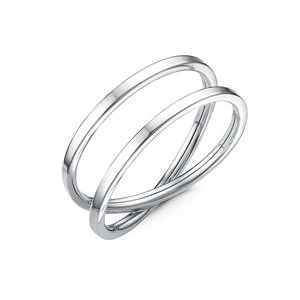 Кольцо «Дельта» из белого золота