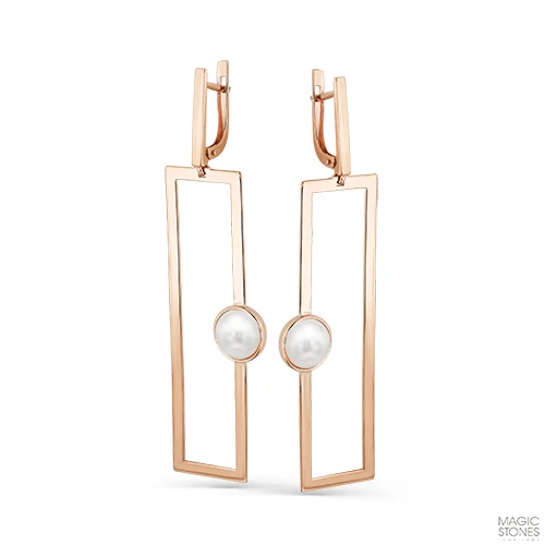 Серьги «MAGIC STONES» золотые