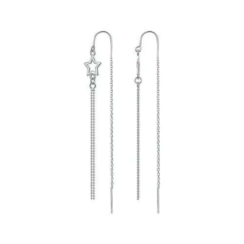 Серьги «Сильверк» серебряные