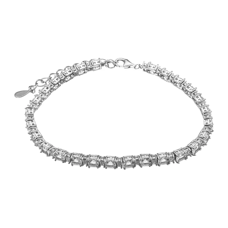 Браслет  серебряный с фианитом