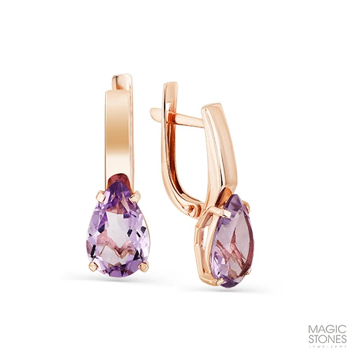 Серьги «MAGIC STONES» золотые