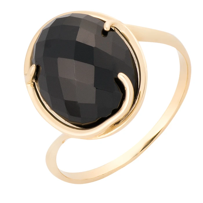 Кольцо  из красного золота с топазом