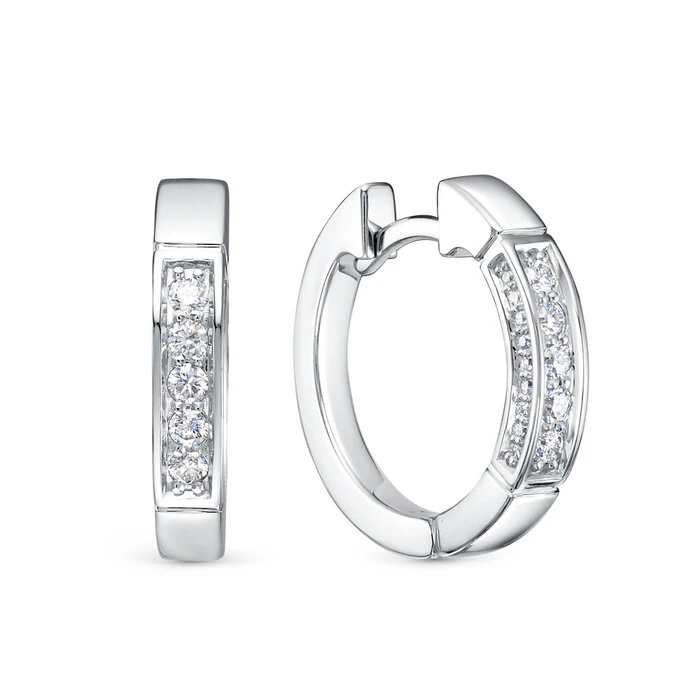 Серьги «BERGER» из белого золота