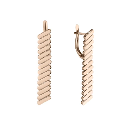 Серьги «Магнат» из красного золота