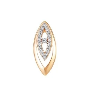 Подвеска  из красного золота с фианитом