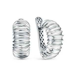 Серьги «Дельта» серебряные