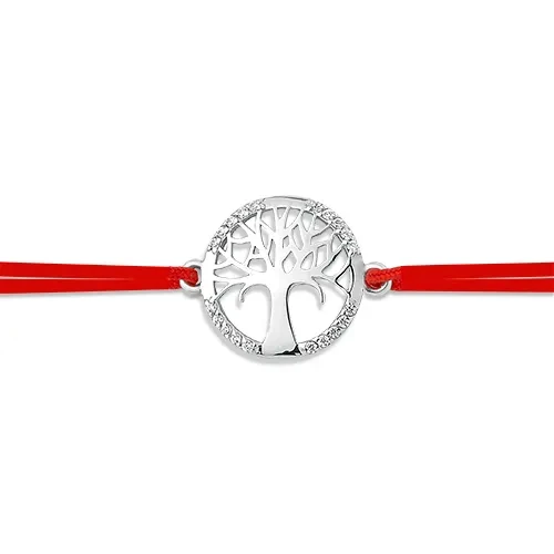 Браслет  серебряный с фианитом