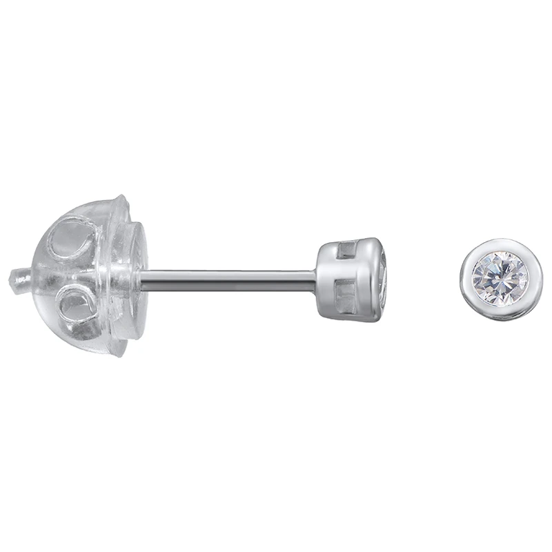 Серьги «Сильверк» серебряные с фианитом