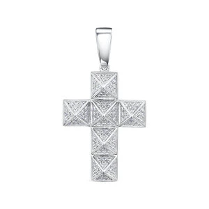 Подвеска  серебряная с фианитом