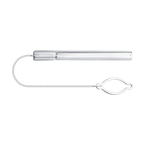 Зажим  серебряный