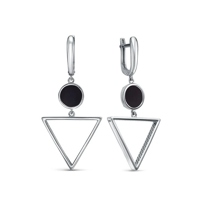 Серьги «BERGER» серебряные