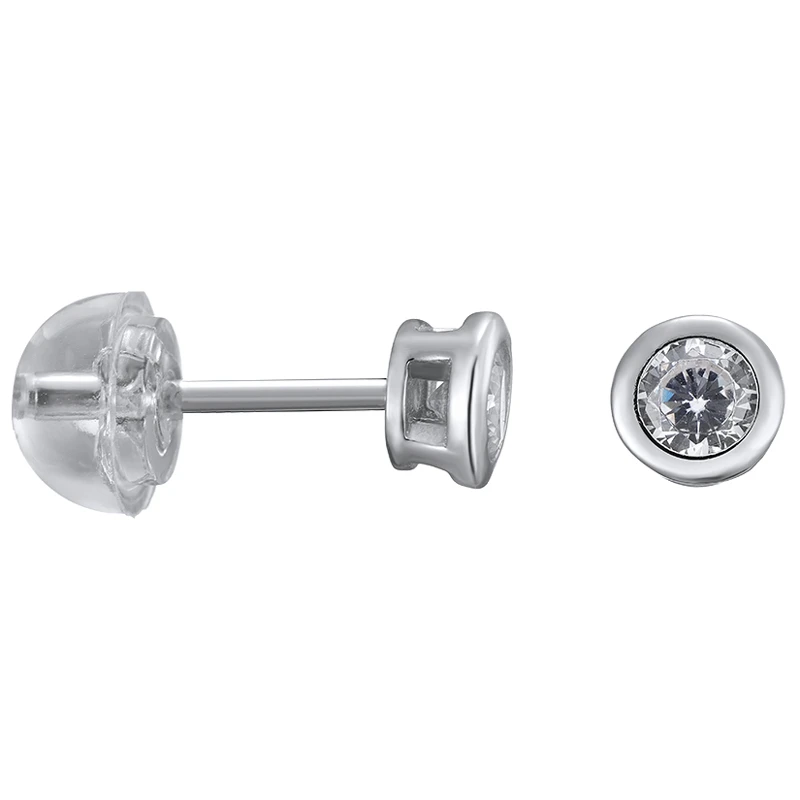 Серьги «Сильверк» серебряные с фианитом