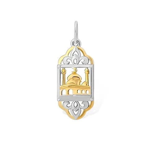 Подвеска  серебряная с фианитом