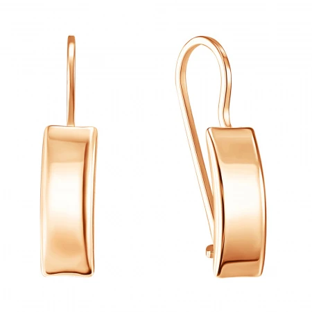 Серьги  из красного золота