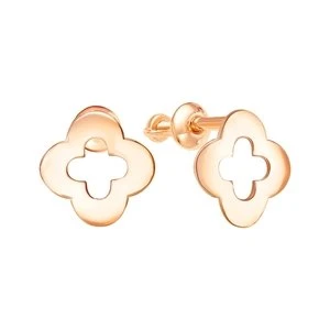 Серьги  из красного золота