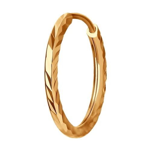 Серьги  из красного золота