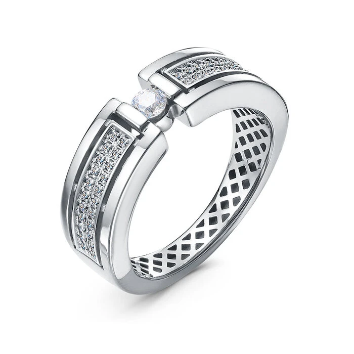 Кольцо «BERGER» серебряное