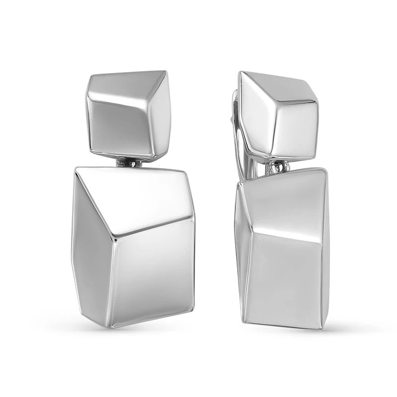 Серьги  серебряные