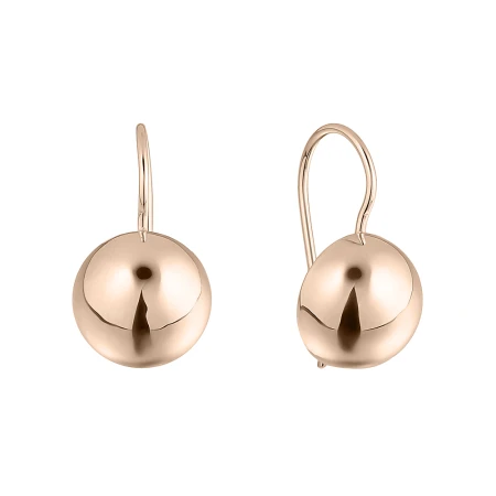 Серьги  из красного золота