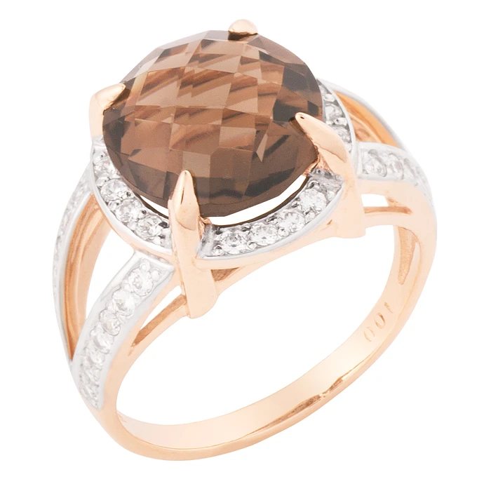 Кольцо  из красного золота