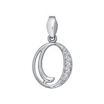 Подвеска  серебряная с фианитом