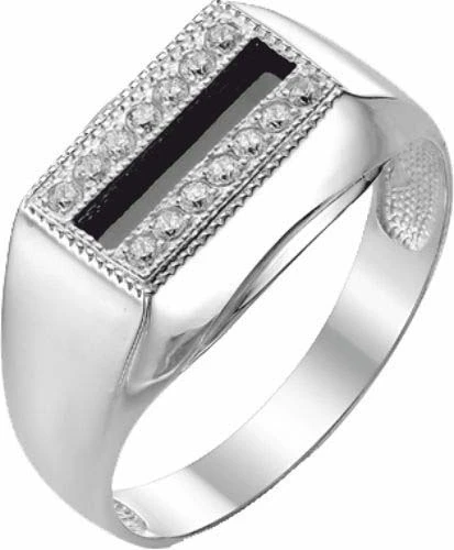 Кольцо  серебряное с агатом