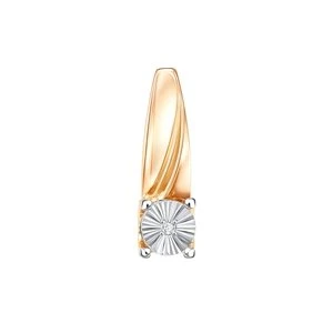 Подвеска  из красного золота с фианитом