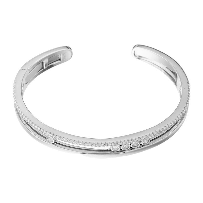 Браслет  серебряный с фианитом