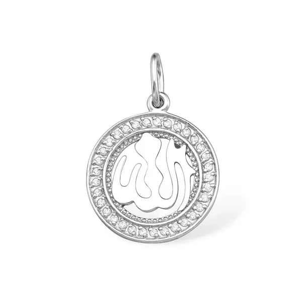 Подвеска  серебряная с фианитом