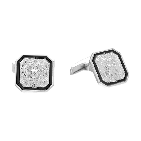 Запонки  серебряные