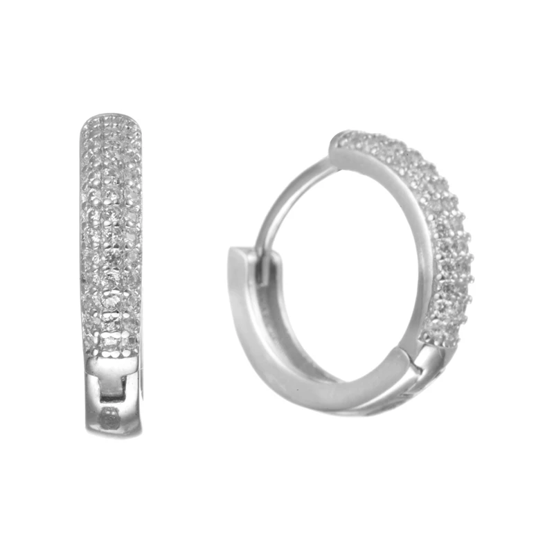 Серьги  серебряные с фианитом