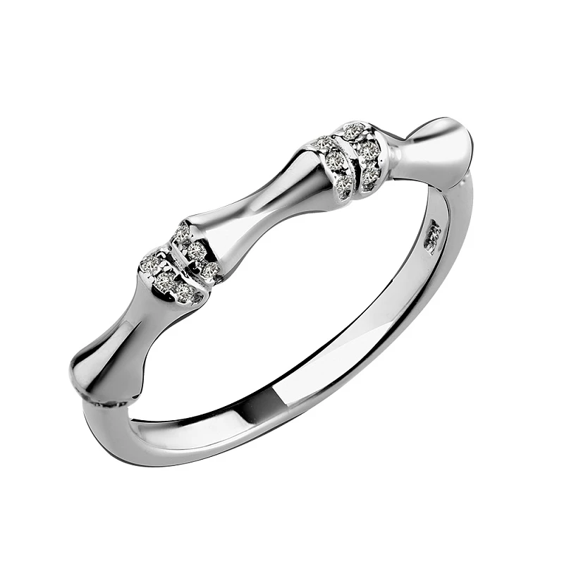 Кольцо  серебряное с фианитом