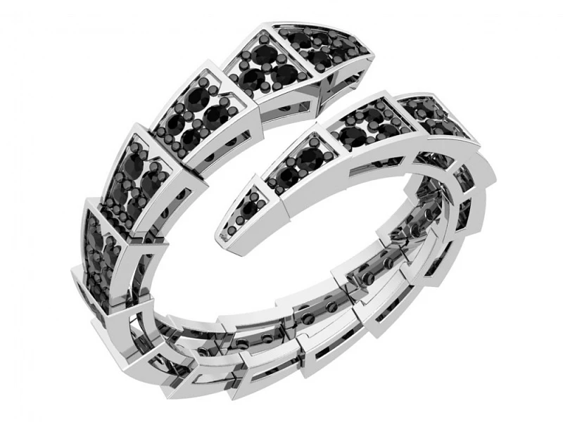 Кольцо  серебряное с фианитом