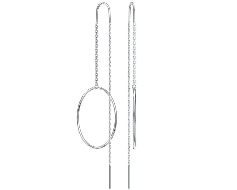 Серьги  серебряные