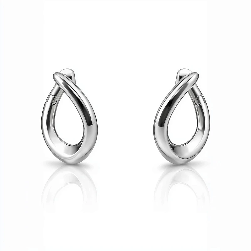 Серьги  серебряные