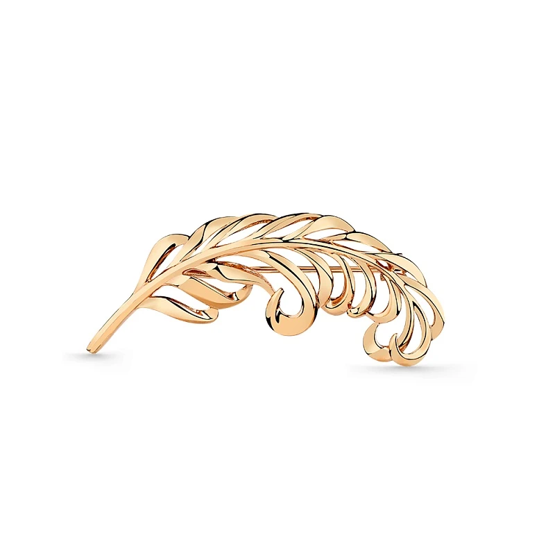 Брошь  из красного золота