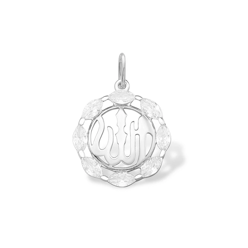 Подвеска  серебряная с фианитом