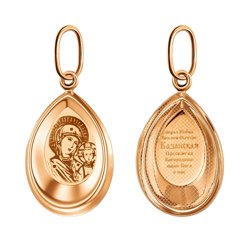 Подвеска  из красного золота