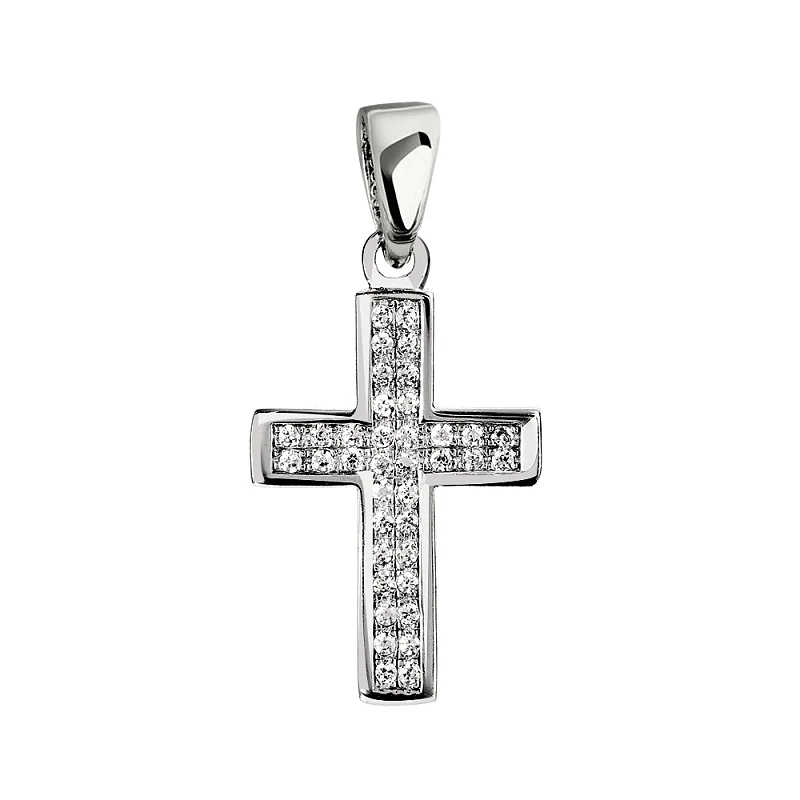 Подвеска  серебряная с фианитом