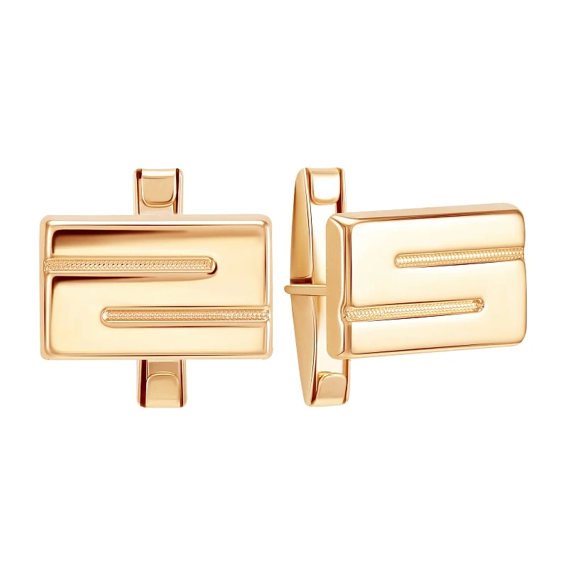 Запонки  из красного золота