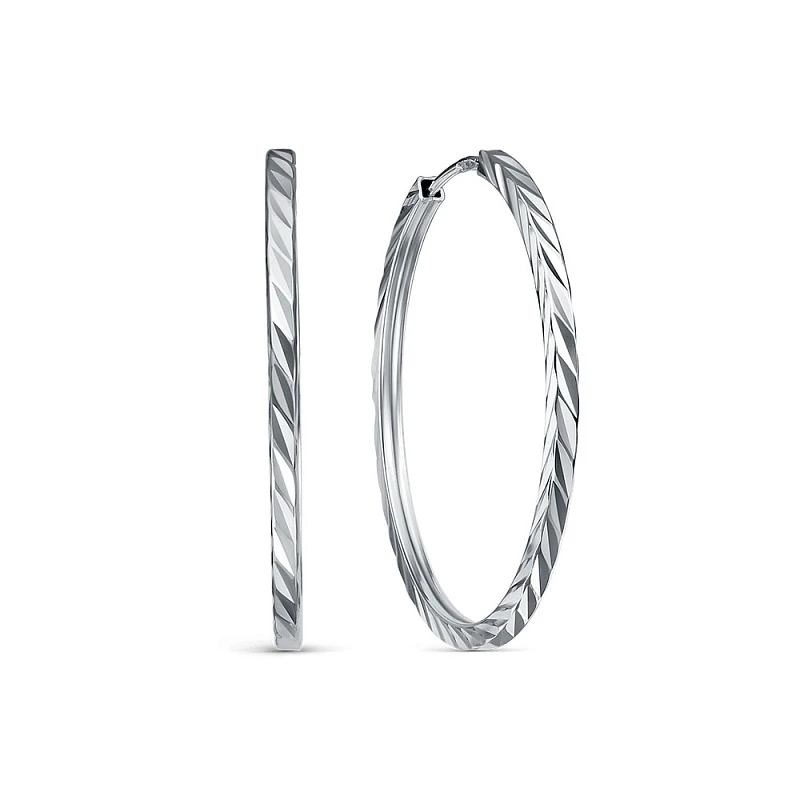 Серьги  серебряные