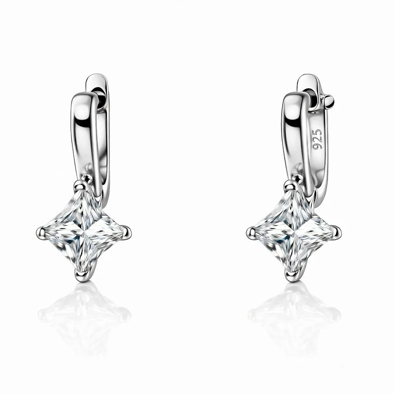 Серьги  серебряные