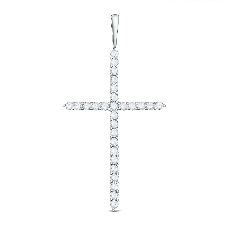 Подвеска  серебряная с фианитом