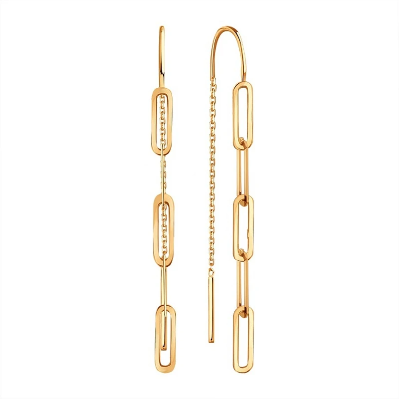 Серьги «KARATOV» из красного золота