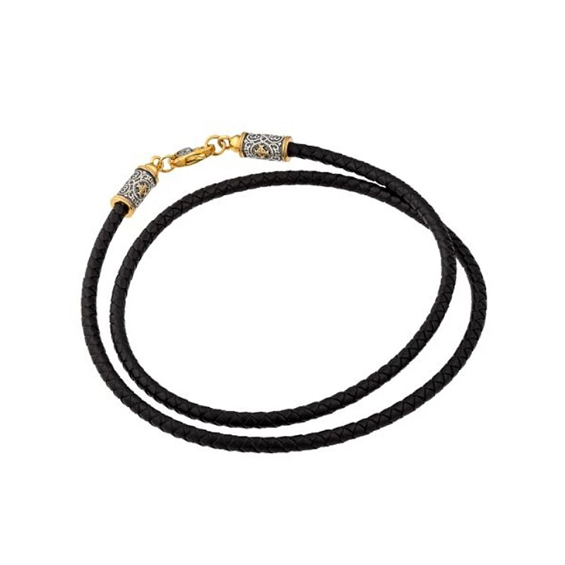 Шнурок  из серебра с позолотой