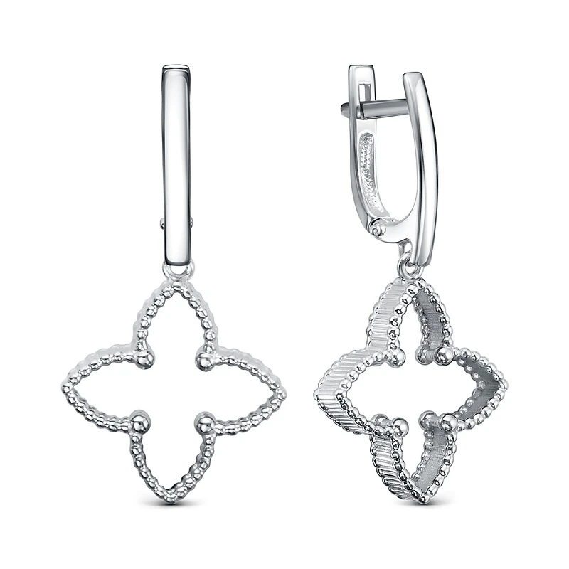 Серьги  серебряные